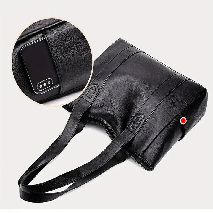 Women's classic vintage shoulder bag, elegant design, ideal as a stylish daily handbag or tote accessory.