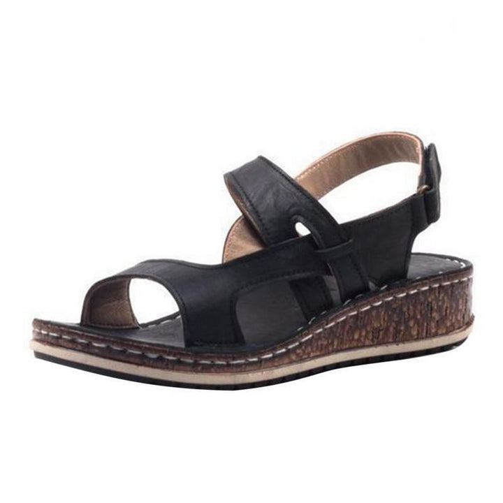 Versatile women's elegant wedge sandals, suitable for both casual summer wear and dressier events.