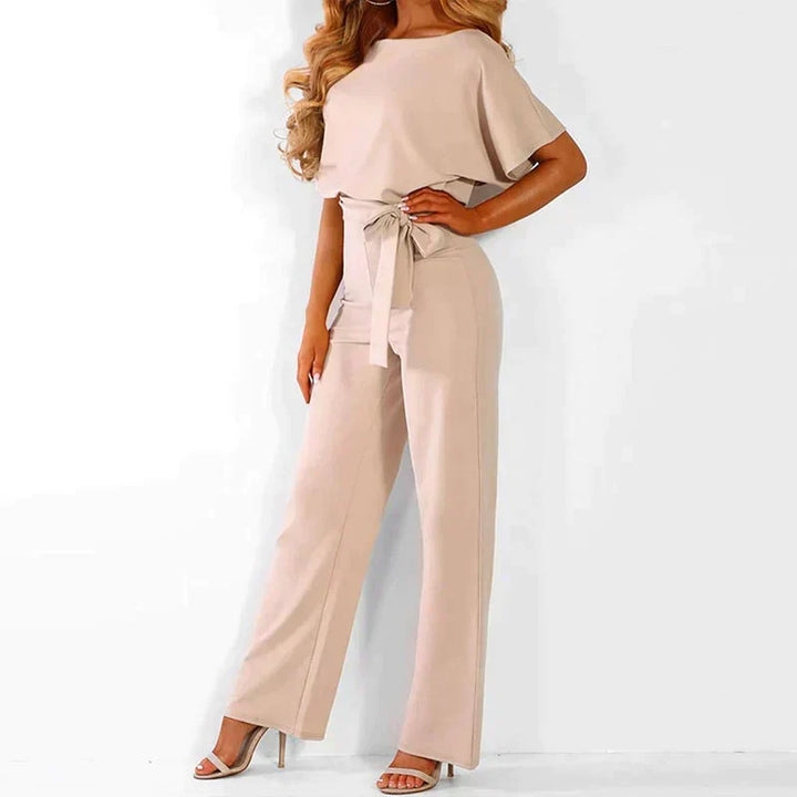 Comfortable women's Luna summer jumpsuit with wide legs for effortless style, ideal for casual wear or chic occasions.