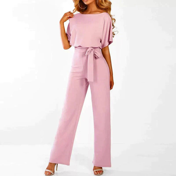 Chic wide-leg women's jumpsuit, a versatile Luna summer outfit offering elegant style & comfortable, easy wear.