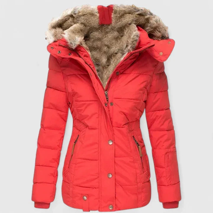 Warm & cozy women's winter coat, elegant outerwear for ultimate comfort & cold weather style.