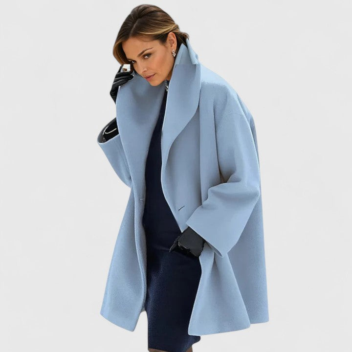 Elegant women's winter coat, timeless style for cozy warmth. Chic ladies outerwear, perfect for cold weather fashion.