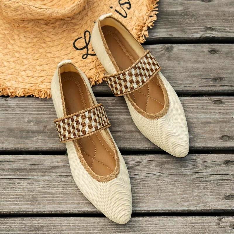 Elira women's orthopedic comfort flats for all-day support. Perfect slip-on casual walking shoes.
