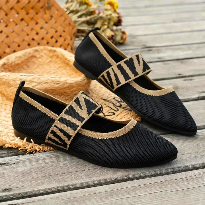Women's Elira casual flats offering all-day orthopedic comfort & support. Great for spring/summer walking.