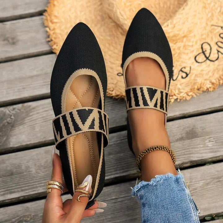 Comfortable Elira slip-on flats for women, providing orthopedic support for walking and everyday wear.