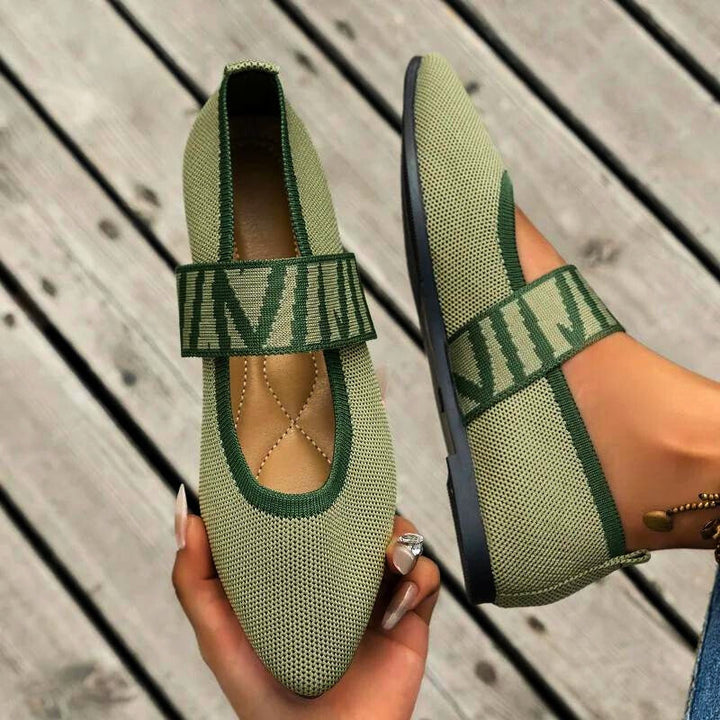 Elira women's supportive flats, perfect for spring/summer. Orthopedic comfort slip-on shoes for casual wear.