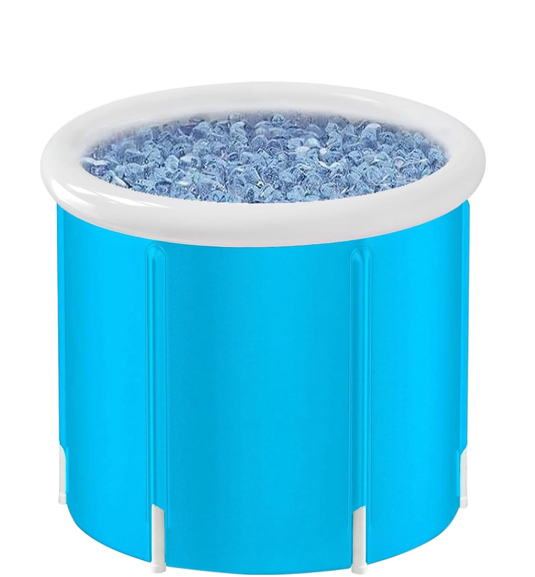 Side view of the Eloria portable folding bathtub, showcasing its sturdy design