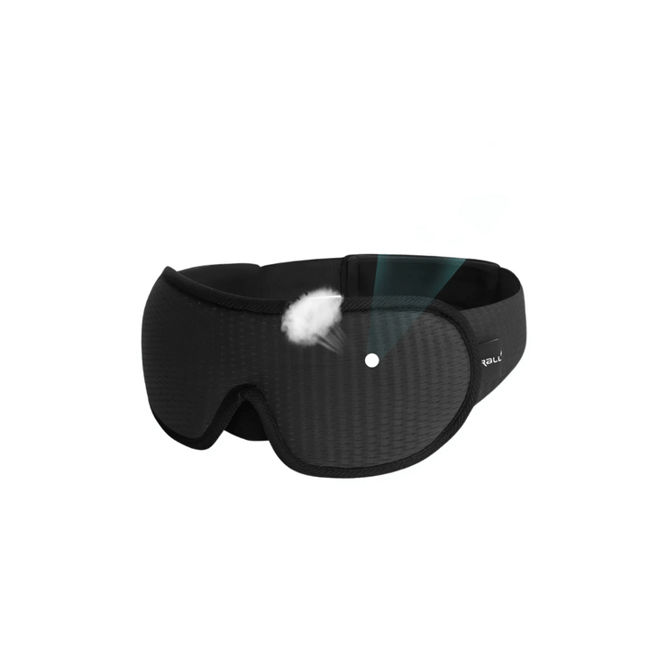 DreamShield ergonomic sleep mask with 3D contoured cups for restful sleep.