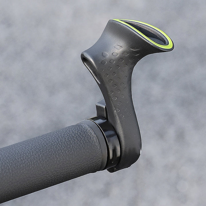 Anti-slip ergonomic handlebar grips for secure control & reduced hand fatigue during cycling.