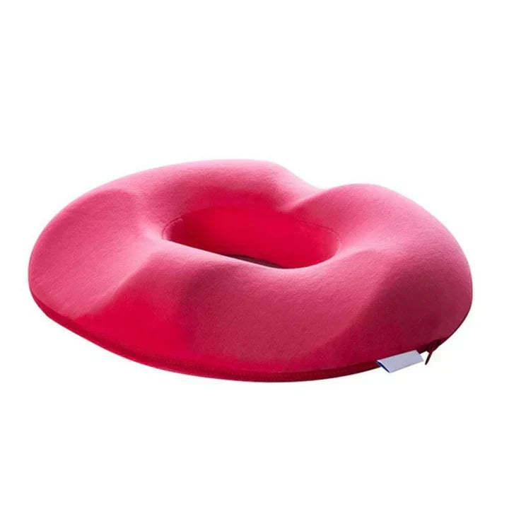 New ergonomic donut seat cushion, memory foam for tailbone & coccyx pain relief. Posture support.