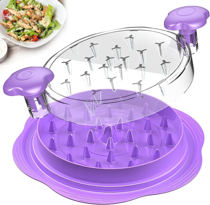 Set of two ergonomic meat shredders for poultry and pork, essential cooking tool.