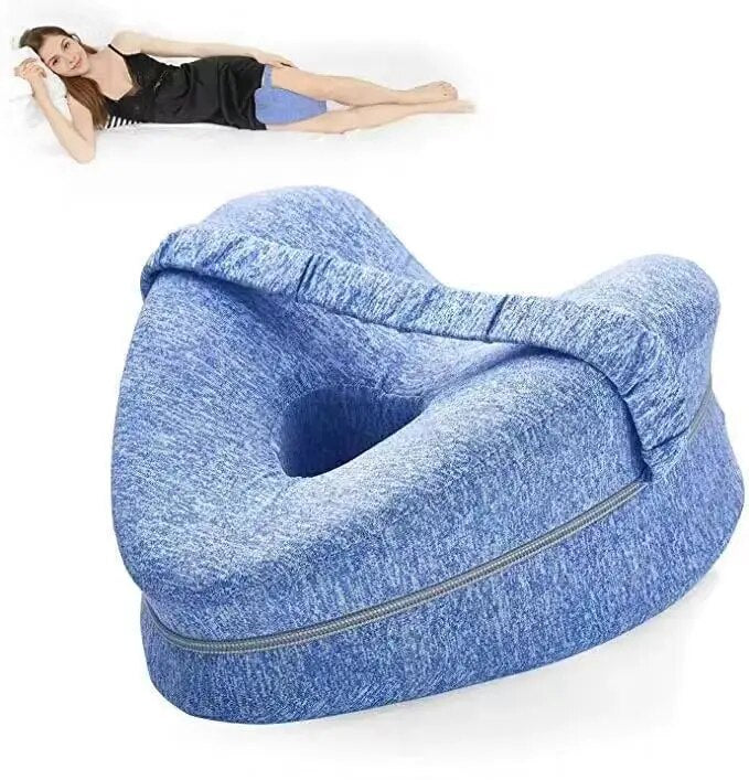 Luxe LegRest ergonomic pillow for spinal alignment. Provides comfort & hip support, reducing knee & back pain.