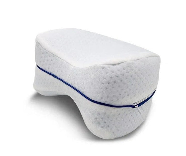 Ergonomic leg pillow for ultimate comfort. Provides hip, knee & joint support, aiding in back pain relief & sleep.