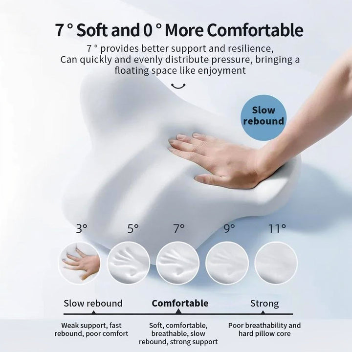 Unisex memory foam lumbar support cushion, perfect for car seats to relieve back pain.