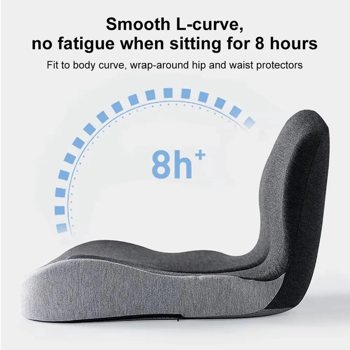 Alleviate back pain with ergonomic memory foam lumbar support cushion, ideal for office chair & car seat comfort.