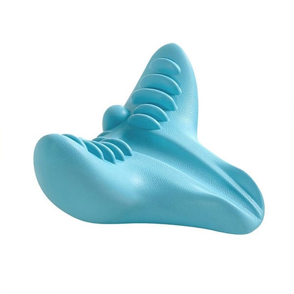 Ergonomic neck massage cushion for pain relief, cervical spine support, and posture correction. Non-powered.