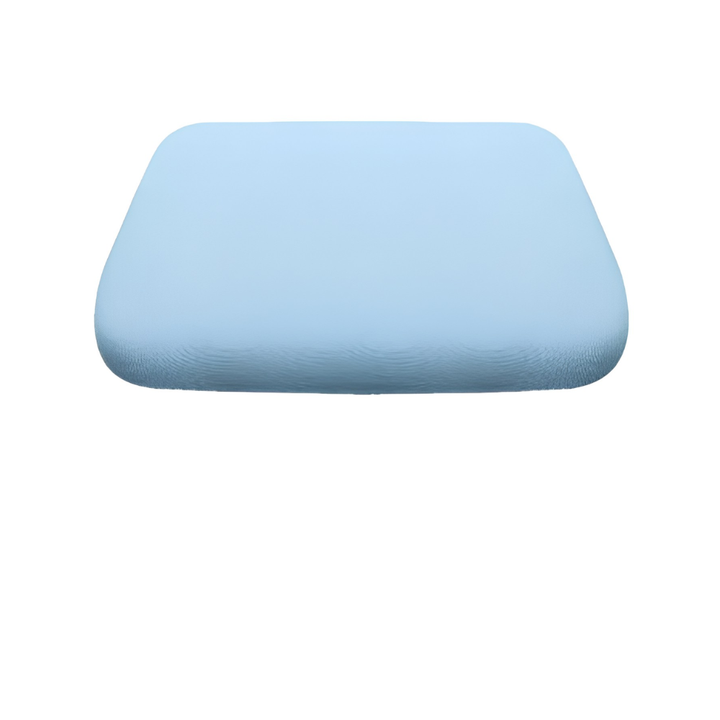 Non-slip ergonomic cushion ensuring stability and comfort on any chair for daily sitting.