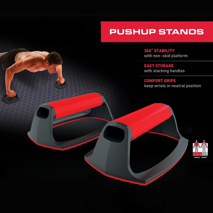 Durable push-up stands for effective strength training, enhancing home workouts & upper body muscle growth.
