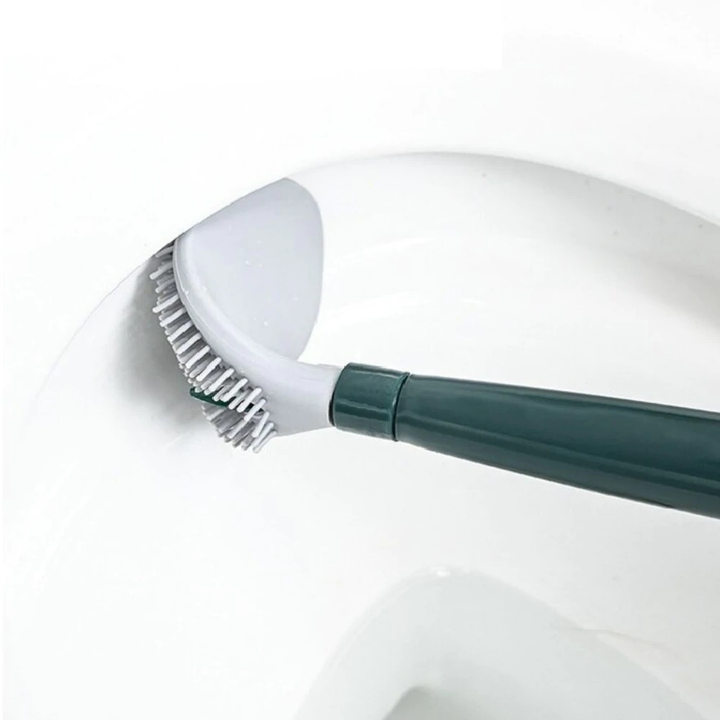 GlideScrub toilet brush set, a stylish and ergonomic cleaning tool for bathrooms