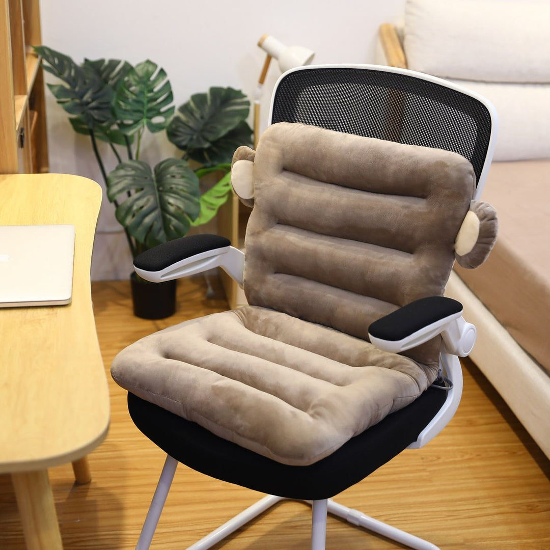 ComfortSeat sciatica pain relief cushion. Plush, ergonomic design offers ultimate back & coccyx support.