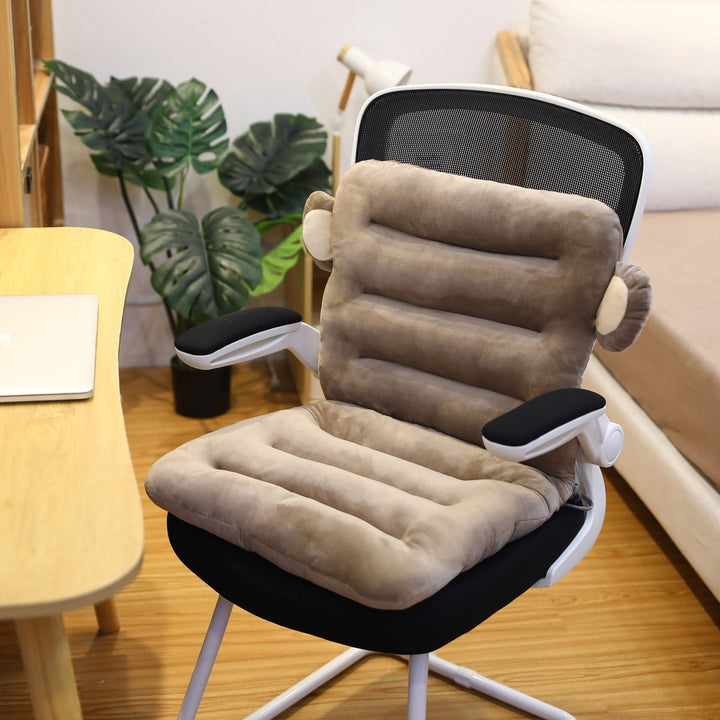 ComfortSeat sciatica pain relief cushion. Plush, ergonomic design offers ultimate back & coccyx support.