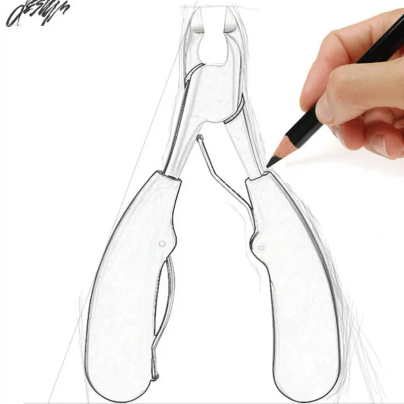 Unisex professional toenail clipper. Sharp blades easily trim thick ingrown nails for complete nail care.