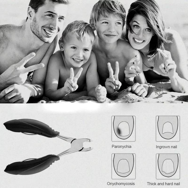 Easy-grip toenail clipper for very thick nails. Sharp, precise blades for effortless at-home pedicure.