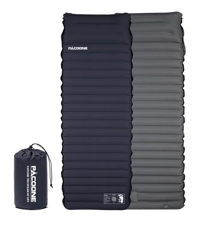 Eryx ultralight self-inflating camping mattress with built-in foot pump, 125 characters