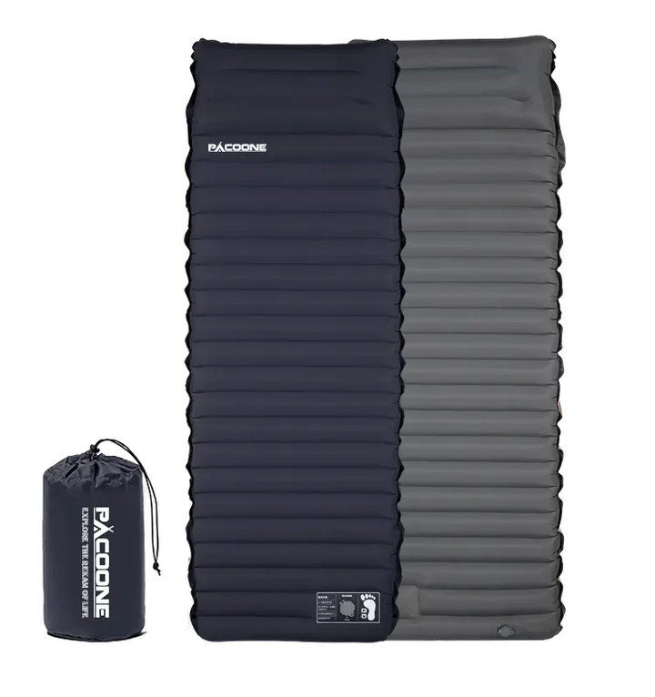 Eryx ultralight self-inflating camping mattress with built-in foot pump, 125 characters