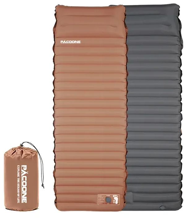 Unisex ultralight camping mattress for backpacking, self-inflating with built-in pump