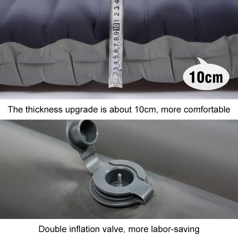 Eryx portable camping mattress, self-inflating with integrated pump, perfect for hiking