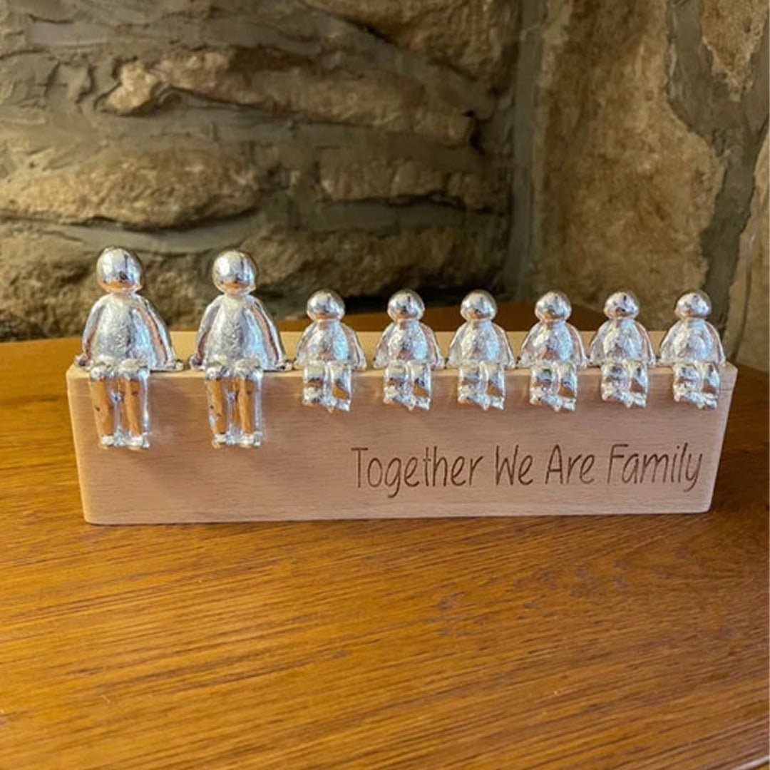 Eternal Family Bond Sculpture, a timeless resin statue for home decor.
