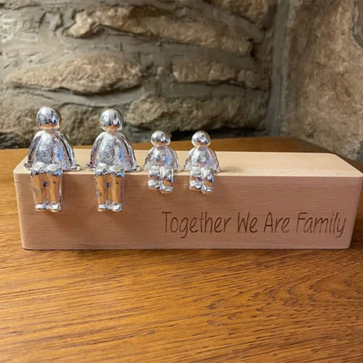 Unity decor family sculpture, representing love and connection.