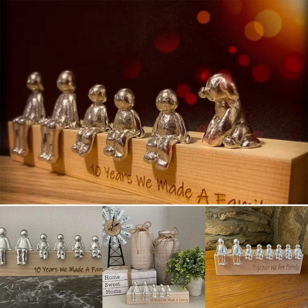 Family bond love symbol statue, a heartwarming piece of unity decor.