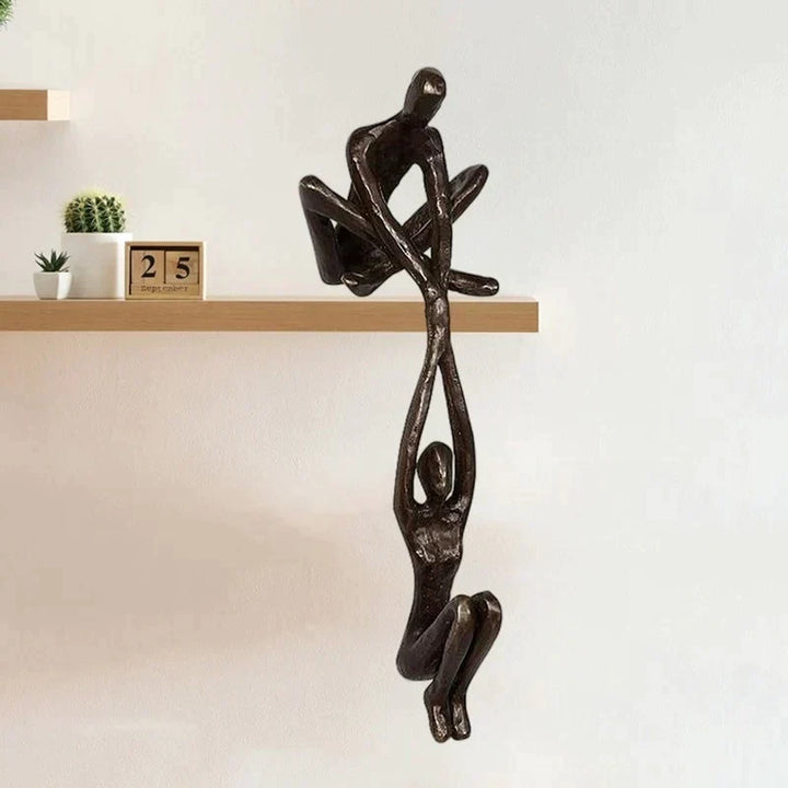 Love & strength embodied in the 'Eternal Unity' resin sculpture. A symbolic modern art piece for home decor.
