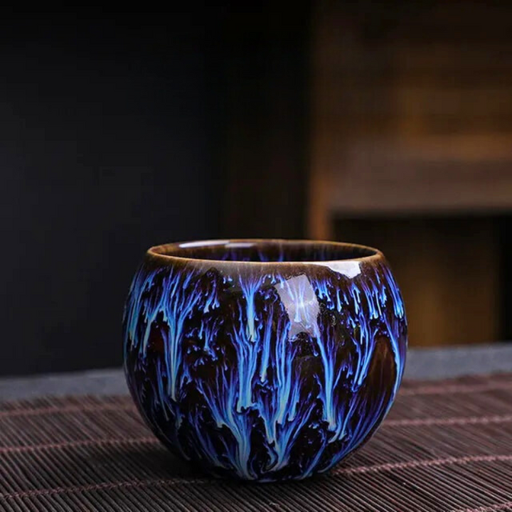 Beautiful Dragon Eggs Teacup Set featuring intricate design, perfect for daily use or a special tea ceremony.