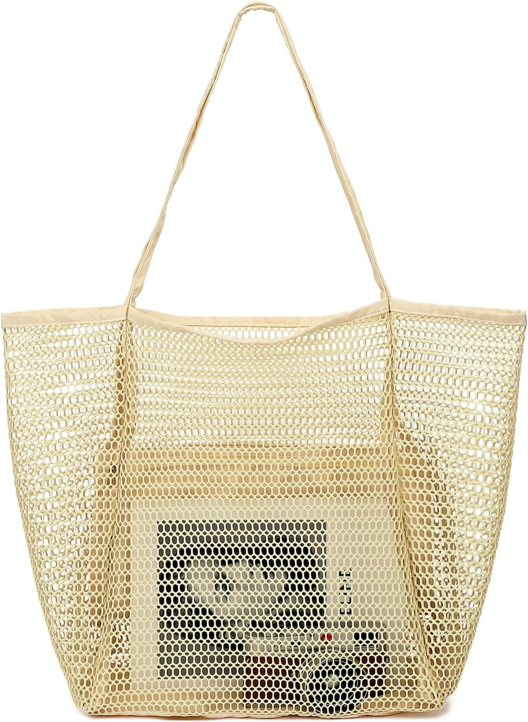 Unisex extra large clear mesh beach bag for all your summer needs, durable