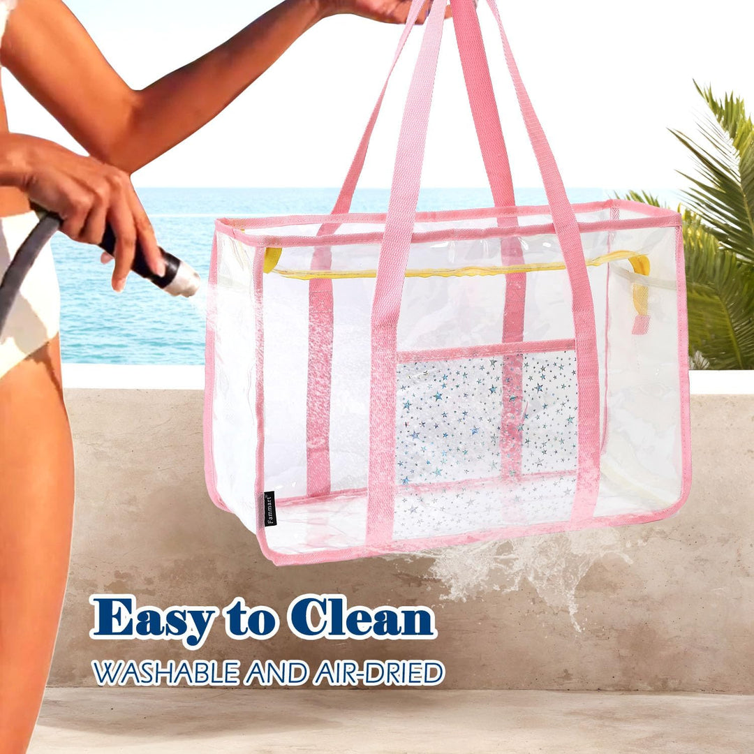 ClearWave extra large mesh tote bag, highly durable for frequent use