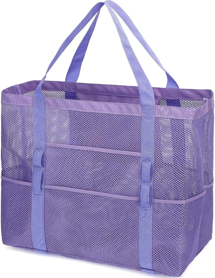 Unisex extra large clear mesh beach bag, a practical gift for beach lovers