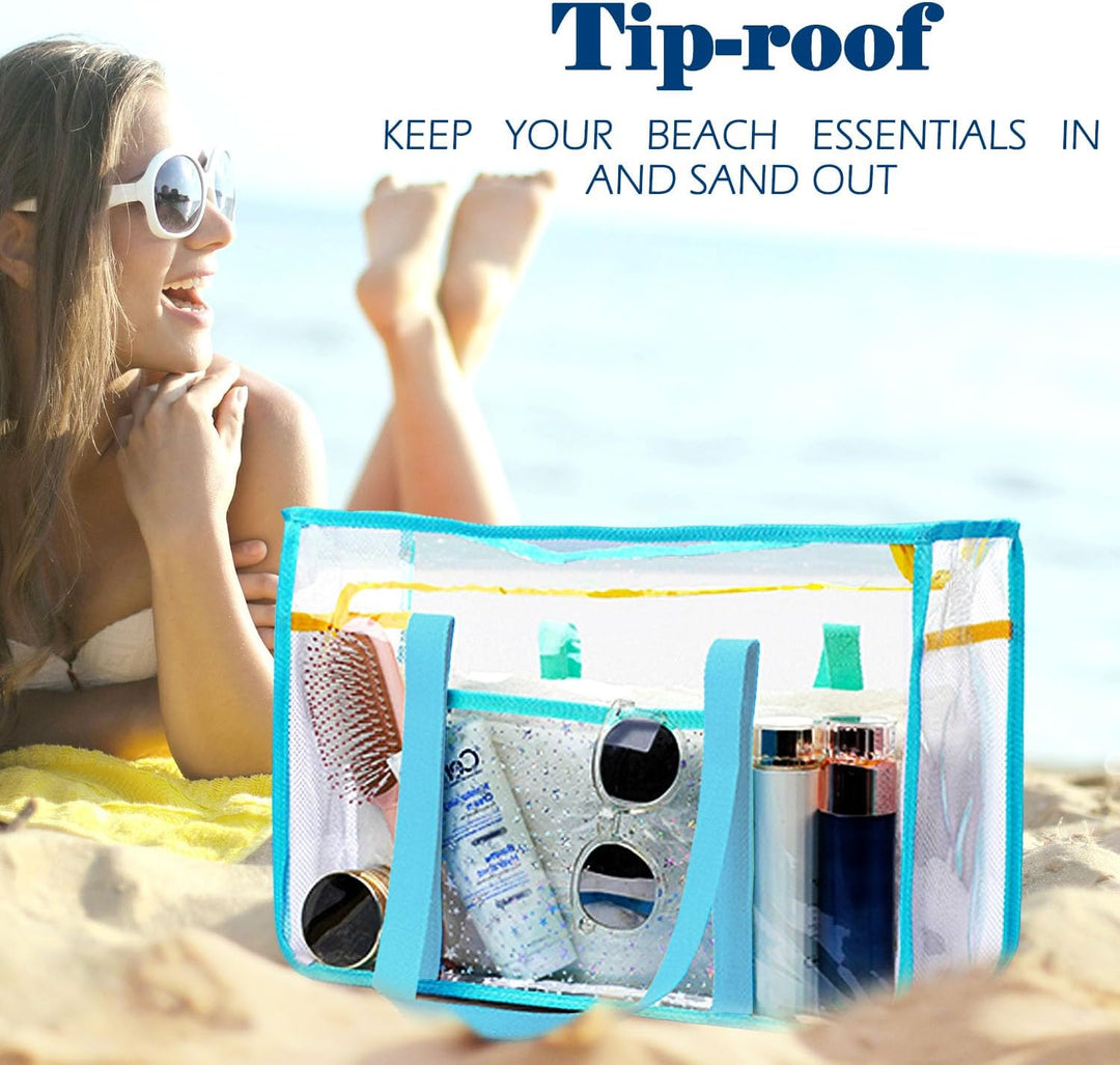 Extra large clear mesh travel bag, lightweight yet incredibly strong