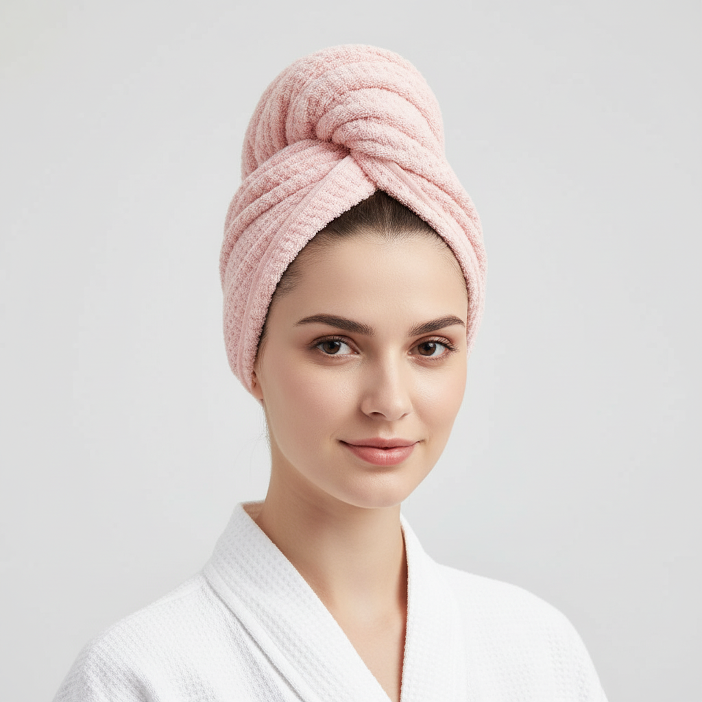 Hair wrap towel, extra large microfiber for women, designed for efficient and fast hair drying.