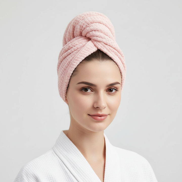 Hair wrap towel, extra large microfiber for women, designed for efficient and fast hair drying.