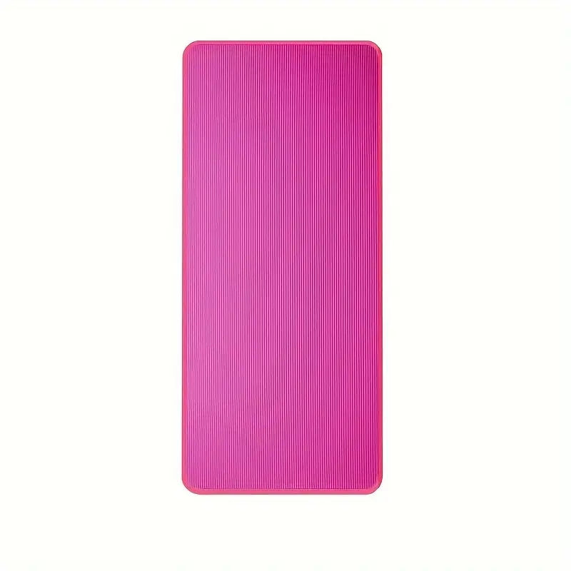 Extra thick non-slip mat for comfortable stretching, yoga & pilates; ideal for enhanced flexibility.