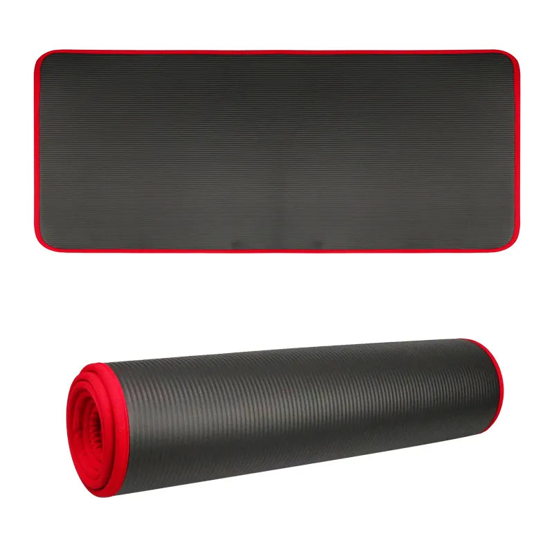 Maximize comfort & safety during yoga, pilates & workouts with this extra thick non-slip exercise mat.