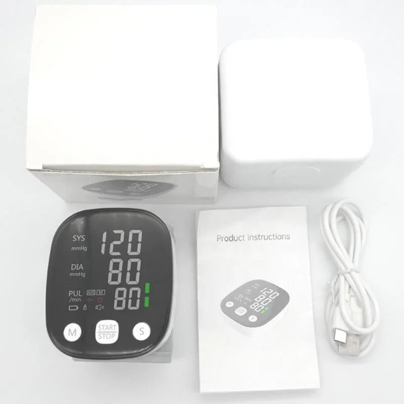 Unisex Rechargeable Wrist Blood Pressure Monitor