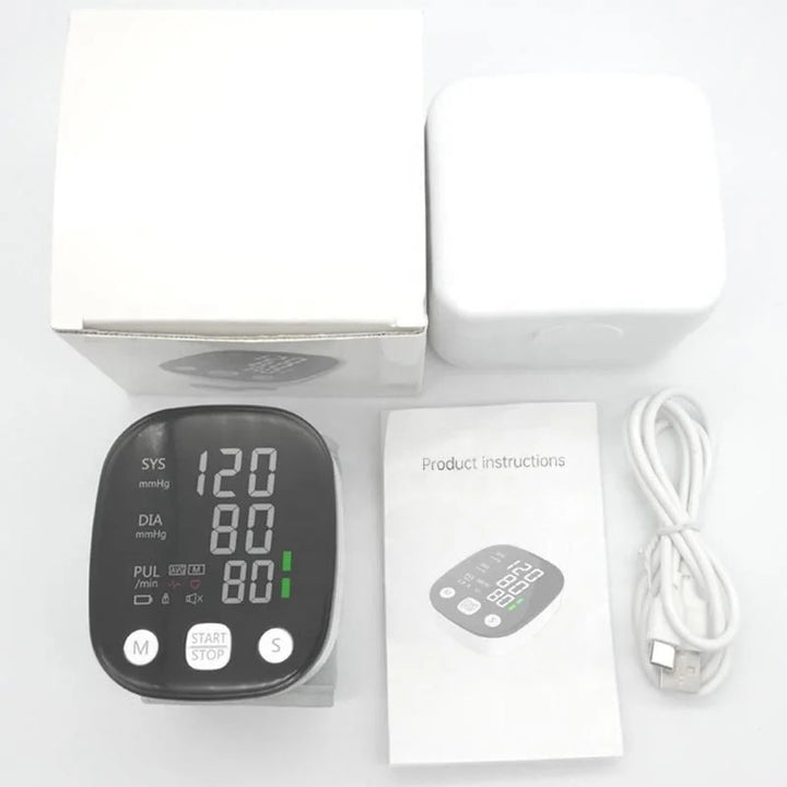 Unisex Rechargeable Wrist Blood Pressure Monitor
