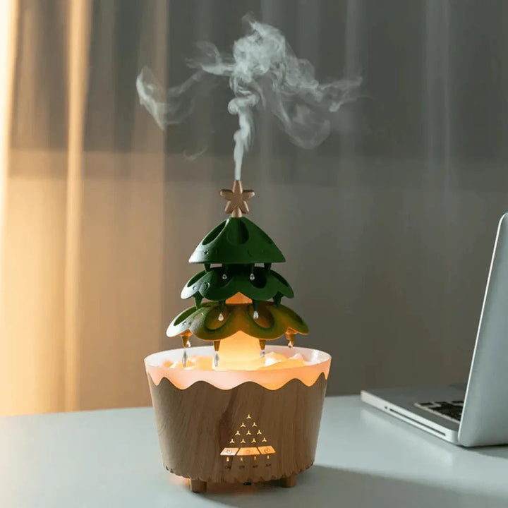Decorative Christmas tree aroma diffuser, a unique gift for holiday home decor, enhances ambiance with favorite scents.