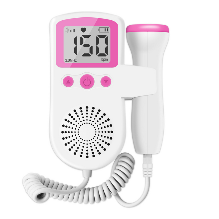 Heartbeat Guardian doppler monitor for expecting mothers. Portable device to check baby's heart rate during pregnancy.