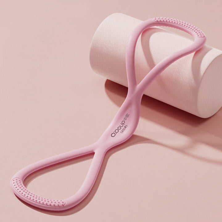 Figure 8 resistance band for full body workout. Ideal for strength training, flexibility & body sculpting at home.