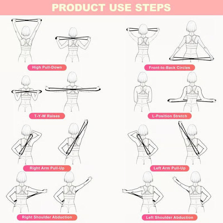 Portable Figure 8 resistance band, ideal for home gym workouts. Enhance strength, flexibility & body sculpting anywhere.
